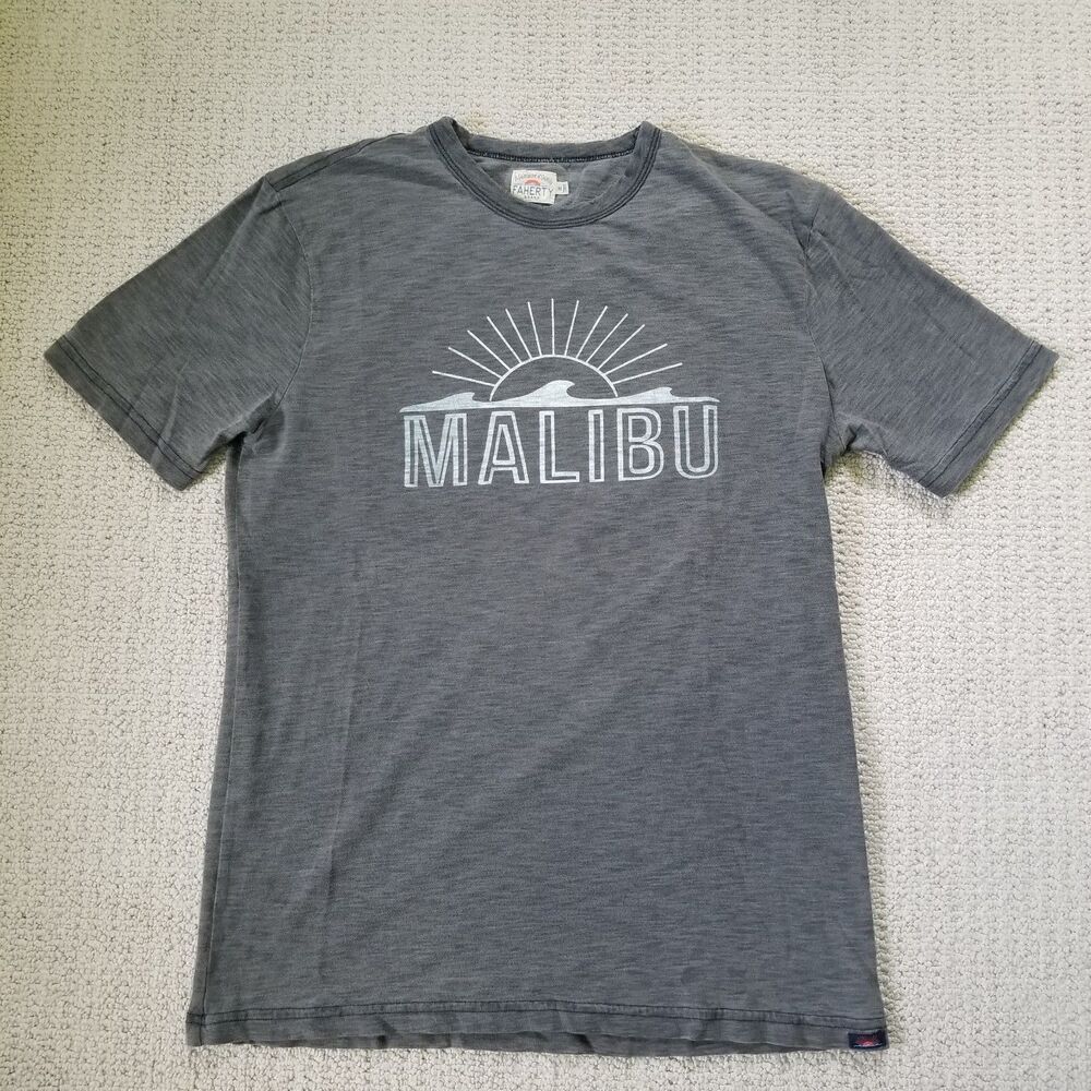 Faherty Gray Malibu Tee - Short Sleeve